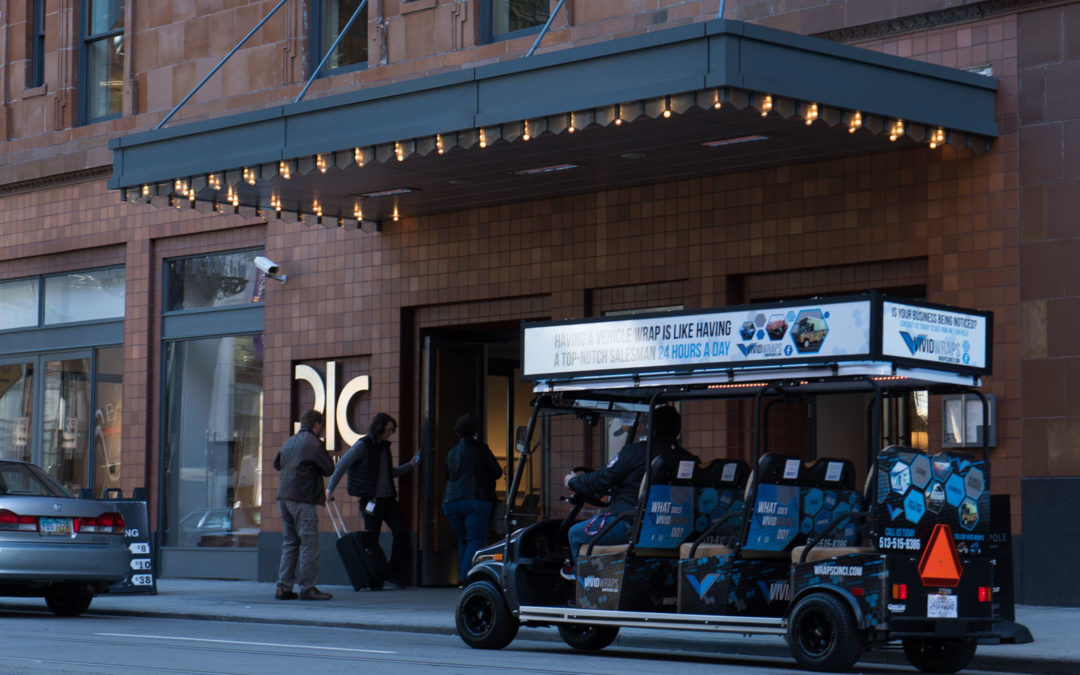 New golf cart transportation offers free rides through downtown, OTR