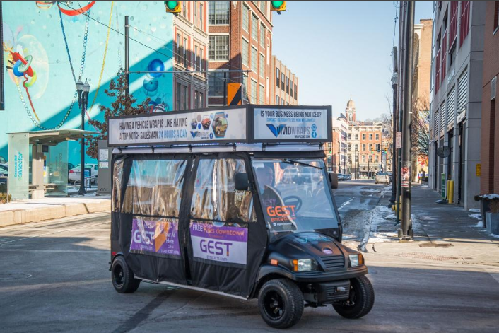 New company offering free golf cart rides in downtown and OTR